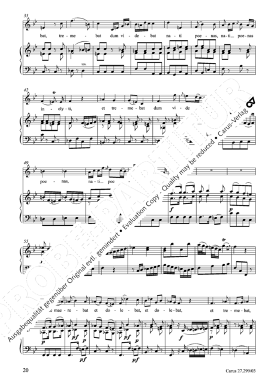 Stabat mater Women's Choir scores gallery preview page 21