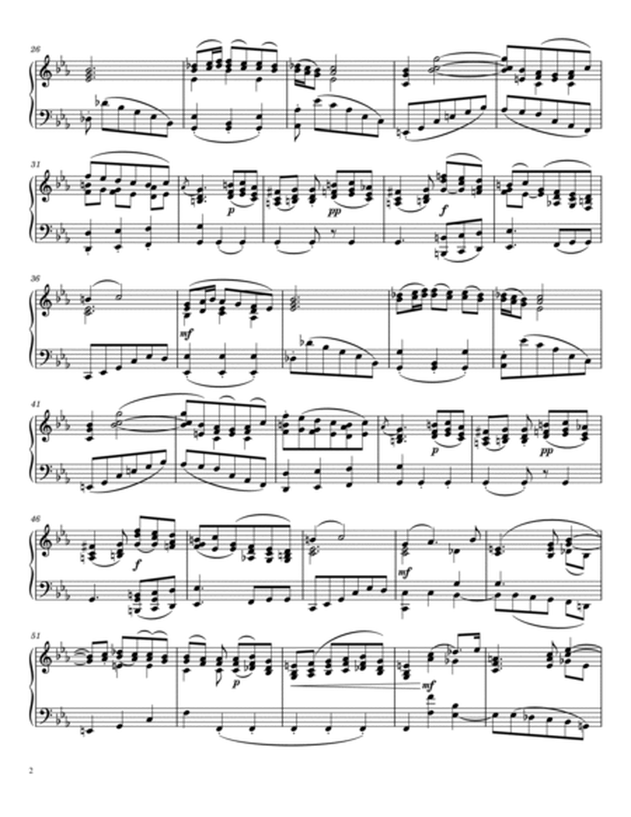 Bach - BWV 244 Wir Setzen Uns Mit Tranen Nieder (Final Chorus) - For Piano Solo Original image number null