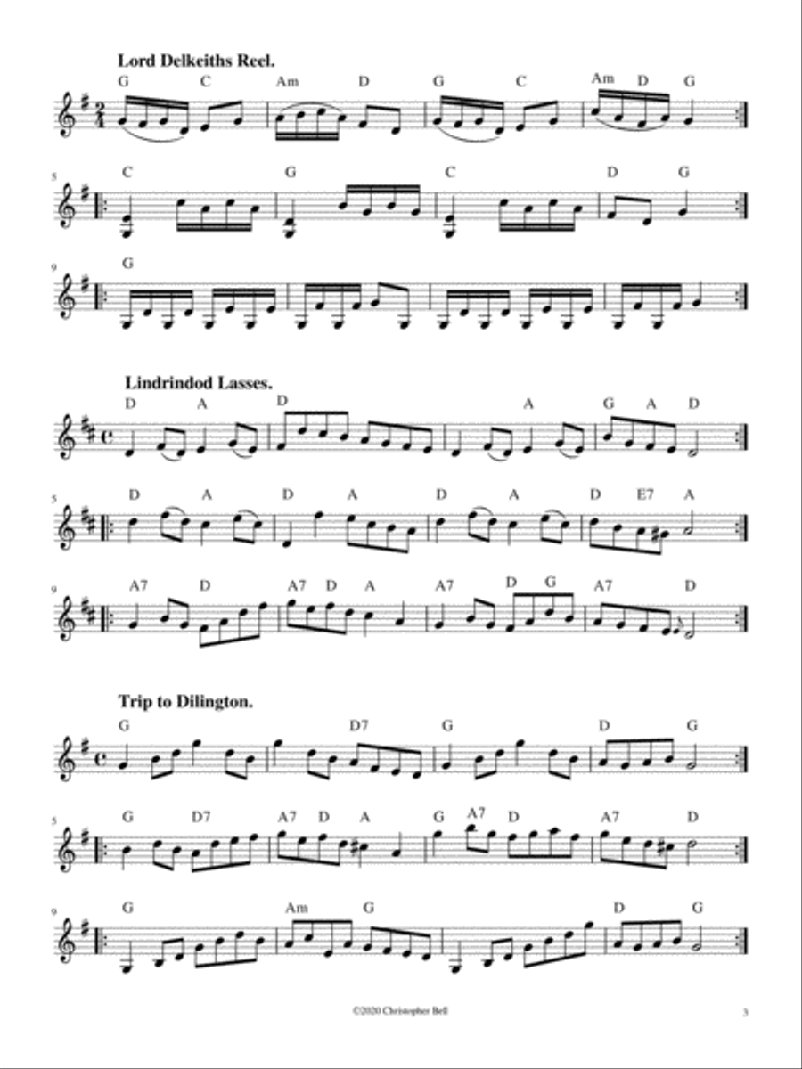 Ignatius Sancho - Twelve Country Dances Set of Parts scores gallery preview page 3