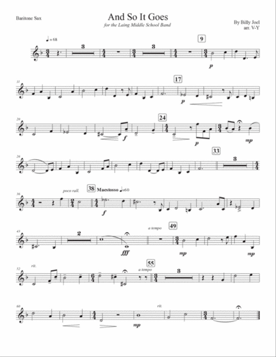 And So It Goes Concert Band scores gallery preview page 2