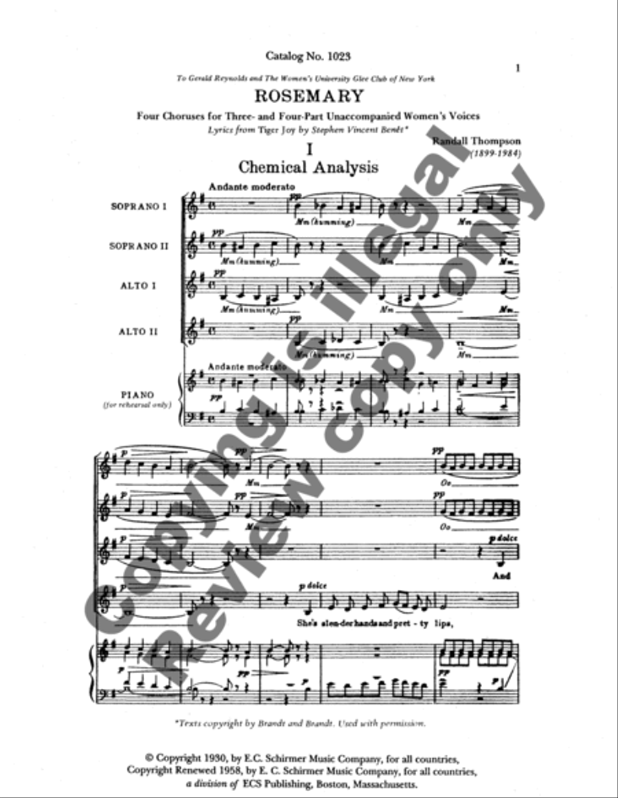 Rosemary Rosemary SSAA scores gallery preview page 8