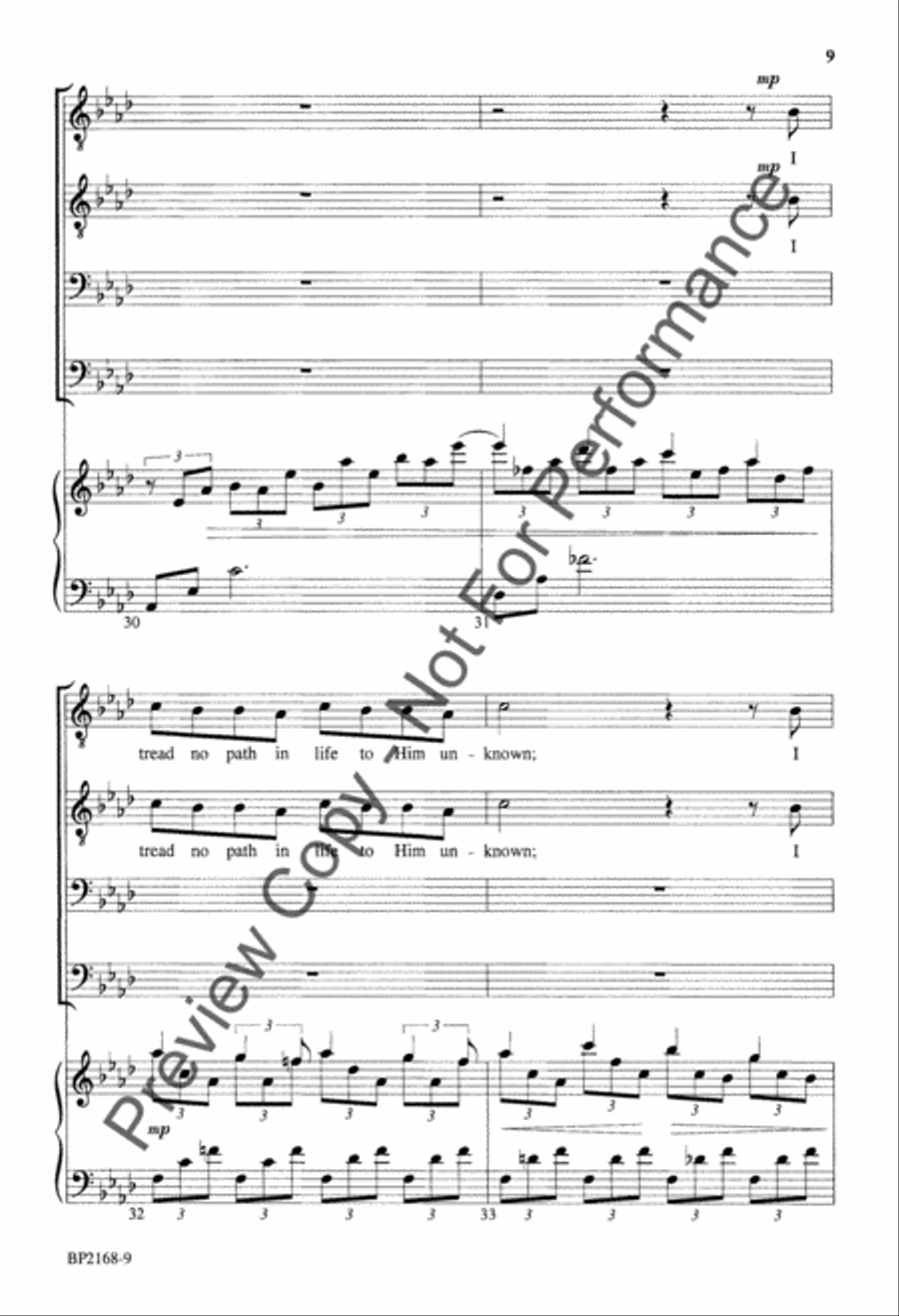 God Thou Art Love - TTBB TTBB scores gallery preview page 9