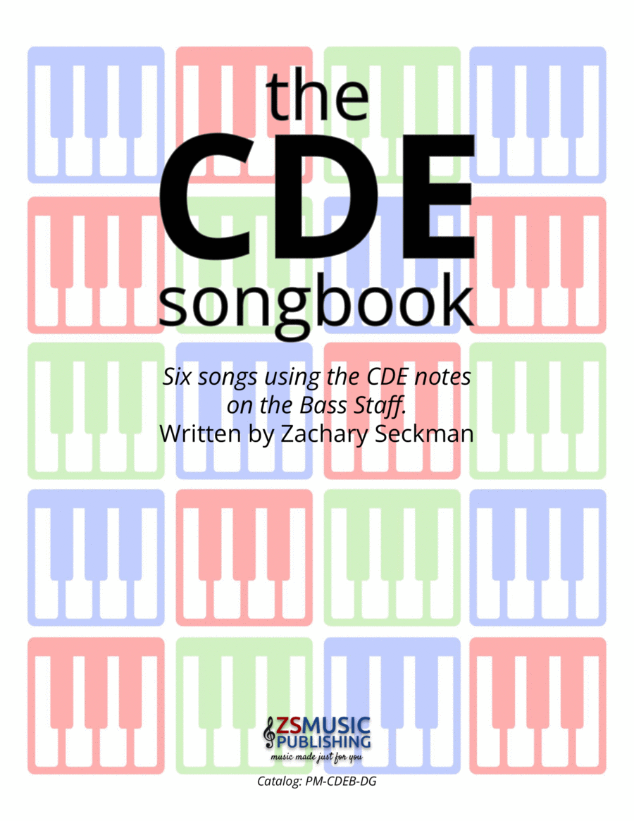 The CDE Songbook - Songs in BASS CLEF Easy Piano scores gallery preview page 1