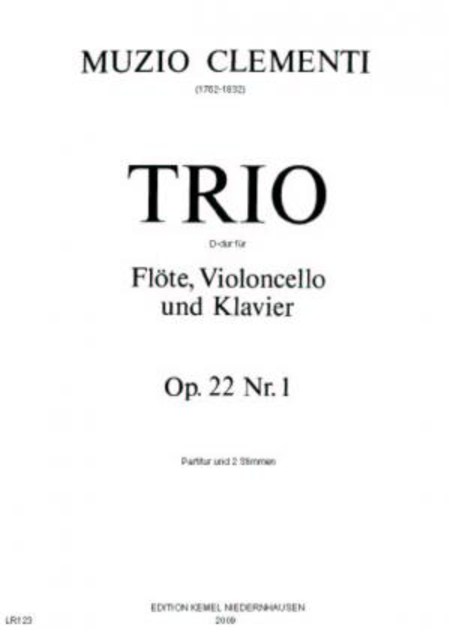 Trio D-dur : fur Flote, Violoncello und Klavier, op. 22, Nr. 1