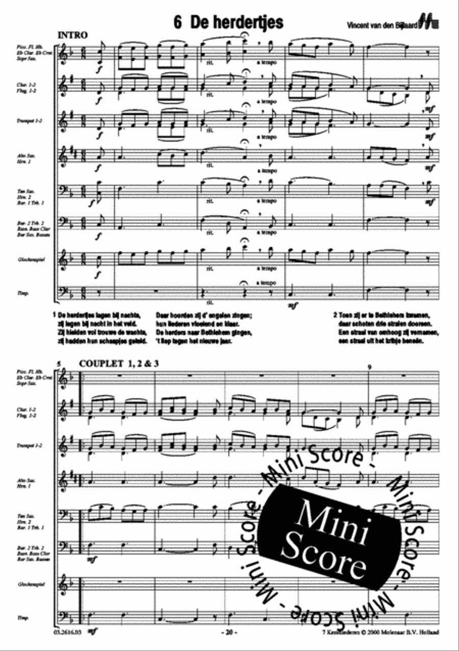 7 Kerstliederen Men's Choir scores gallery preview page 21