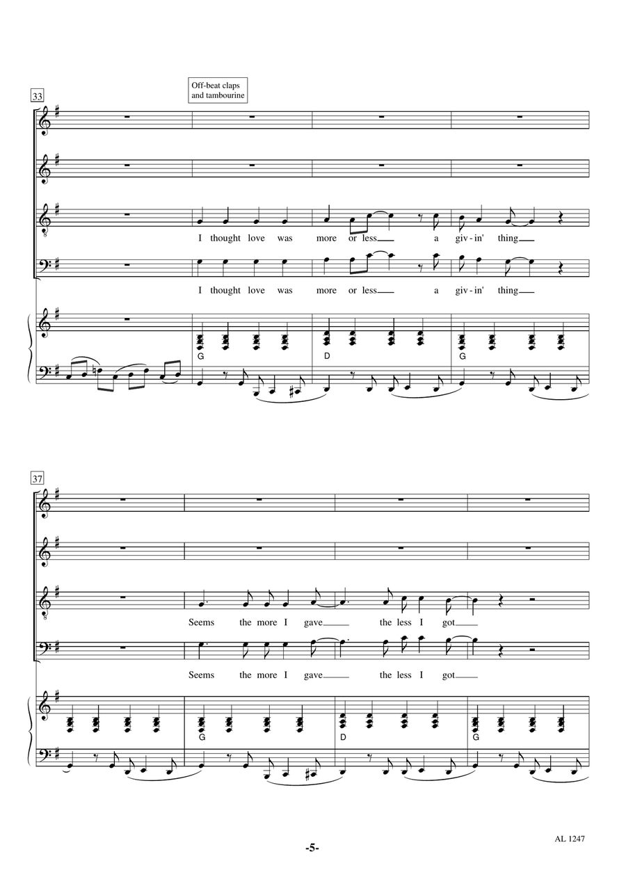 I'm A Believer 4-Part scores gallery preview page 5