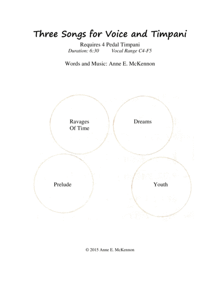 3 Songs for Voice and Timpani