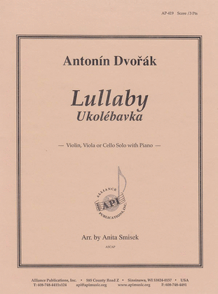 Book cover for Lullaby - Stg Solo-vln-vla-vc-pno