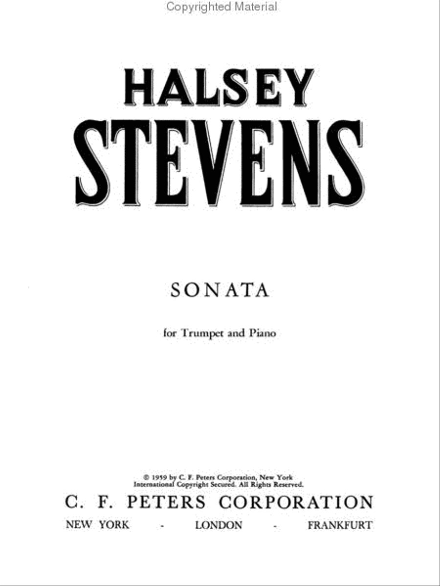 Sonata for Trumpet and Piano B-Flat Trumpet scores gallery preview page 2