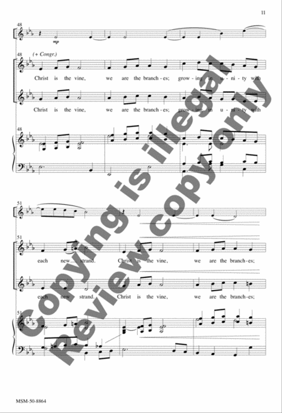 Christ Is the Vine 2-Part scores gallery preview page 11