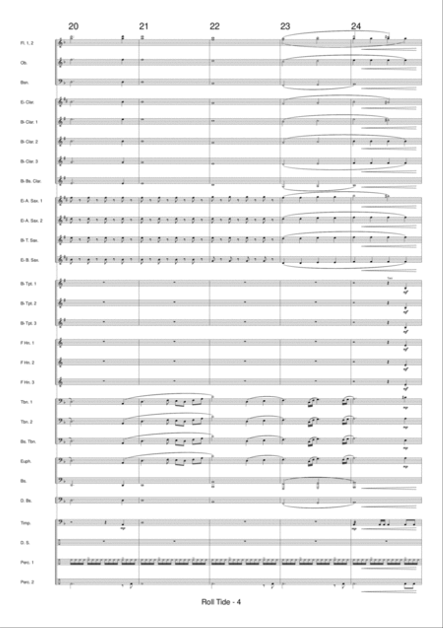 Roll Tide Concert Band scores gallery preview page 6