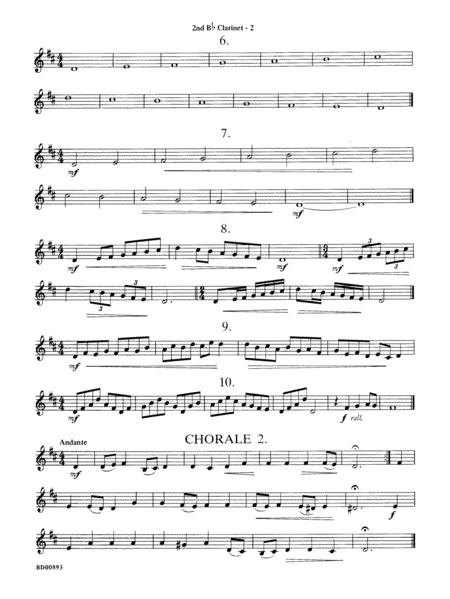 Belwin "Warm-Ups" for Symphonic Band: 2nd B-flat Clarinet