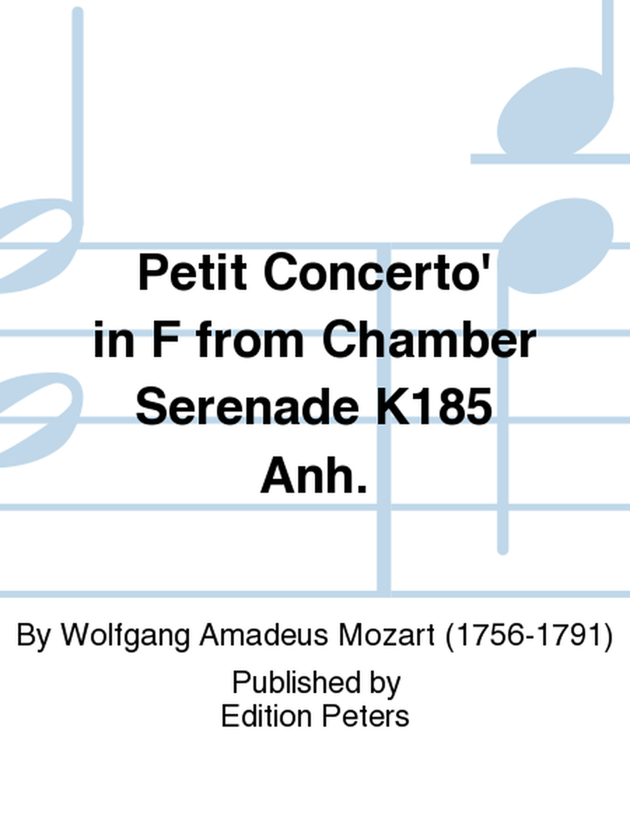 'Petit Concerto' in F from Chamber Serenade