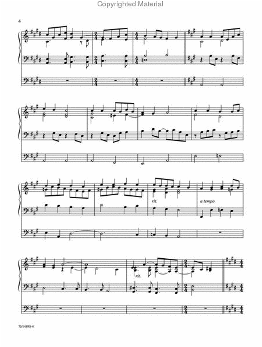 A Treasury of Hymn Settings, Volume 2 Organ Solo scores gallery preview page 3