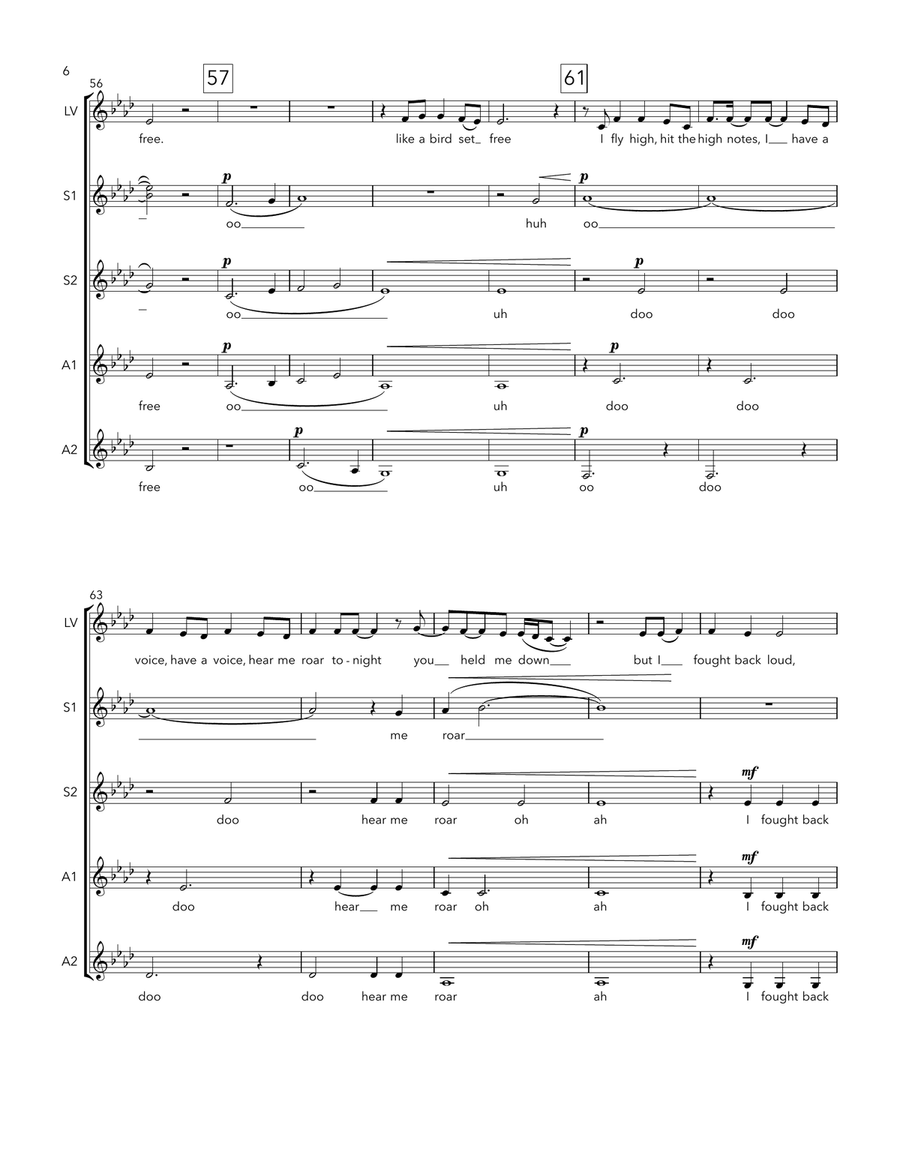 Bird Set Free SSAA scores gallery preview page 6