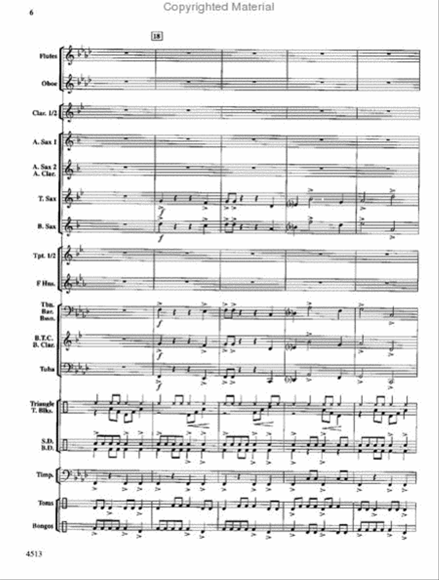 The Invincible Warrior The Invincible Warrior Concert Band scores gallery preview page 5