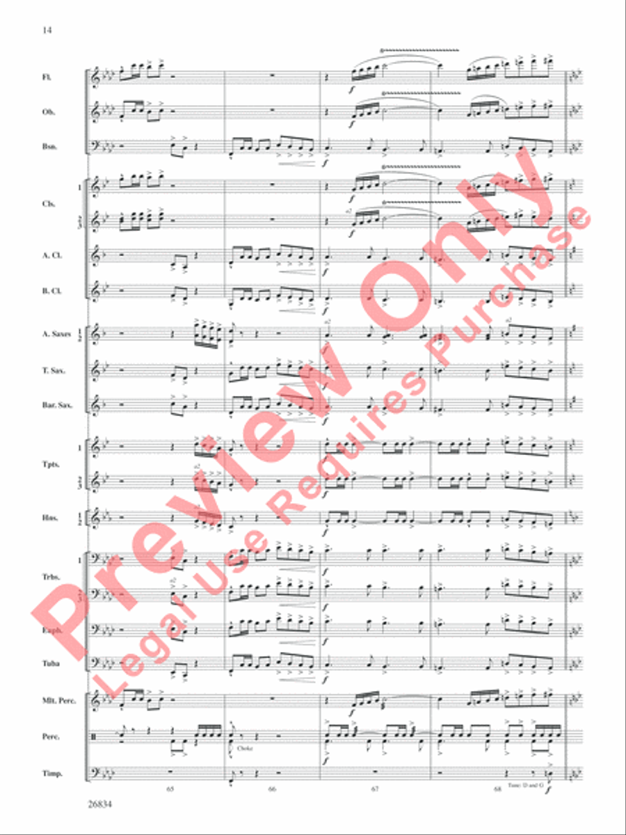 Medal of Valor Concert Band scores gallery preview page 15