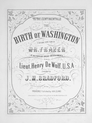The Birth of Washington. A National Song