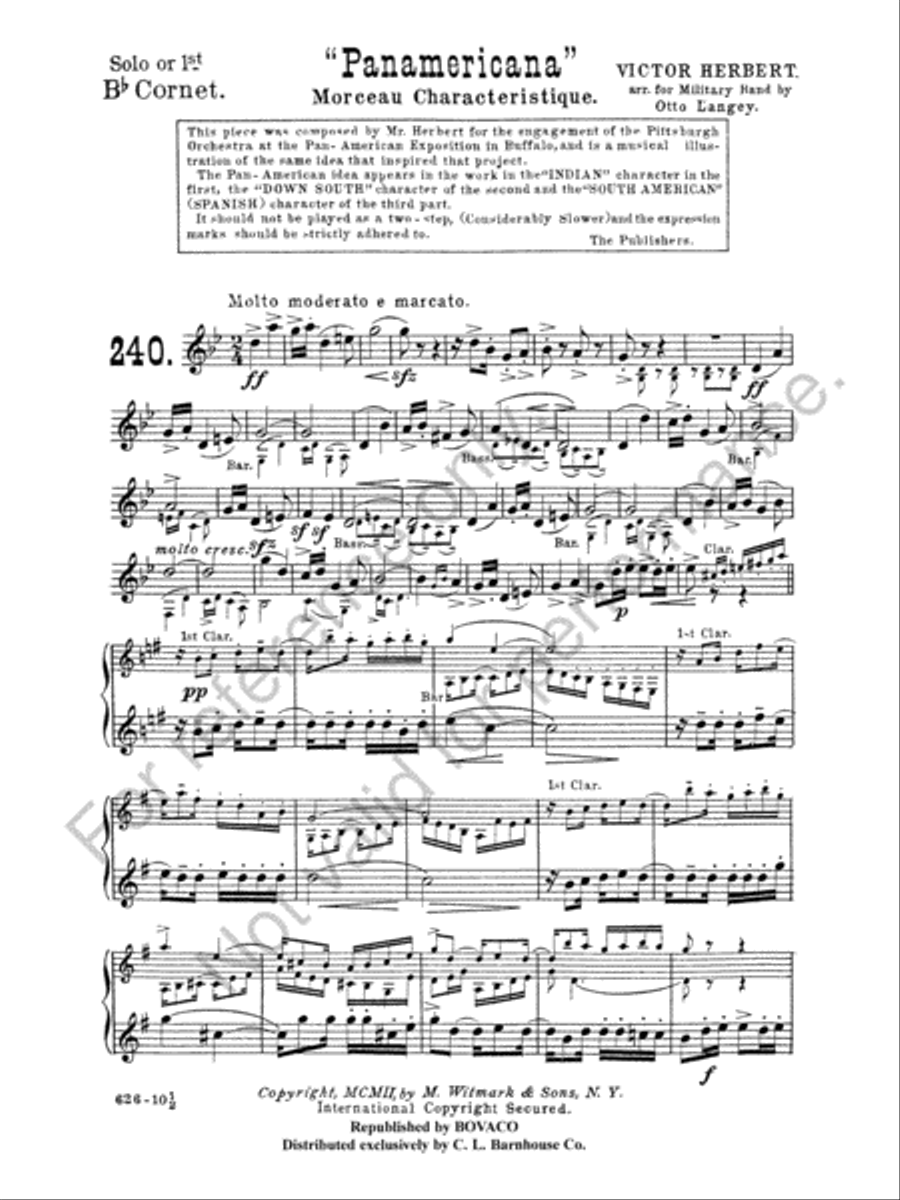 Panamericana Concert Band scores gallery preview page 4