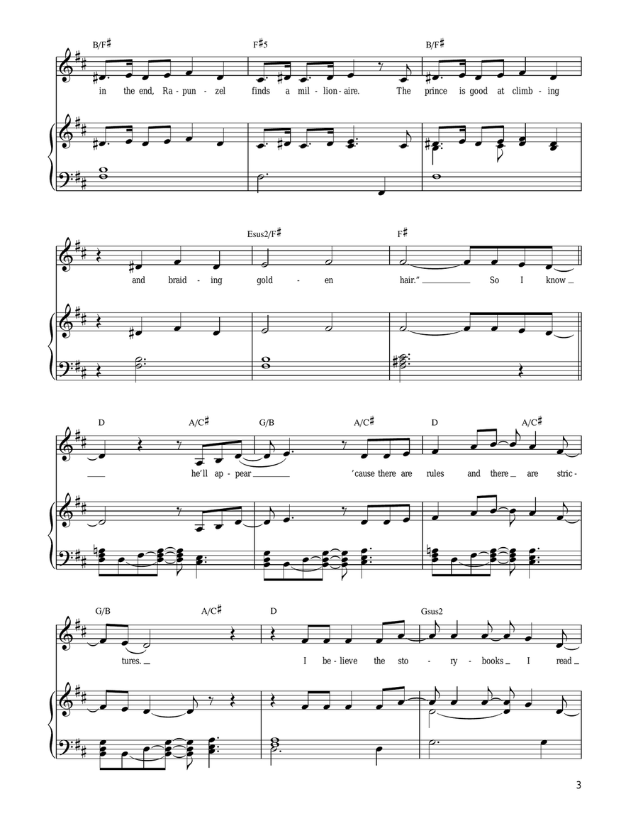 I Know It's Today Piano, Vocal, Guitar scores gallery preview page 3
