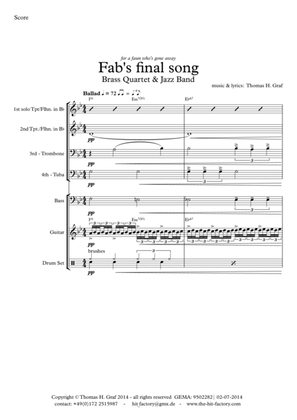 Fab's final song - Ballad - Brass Quartet plus Jazz Trio