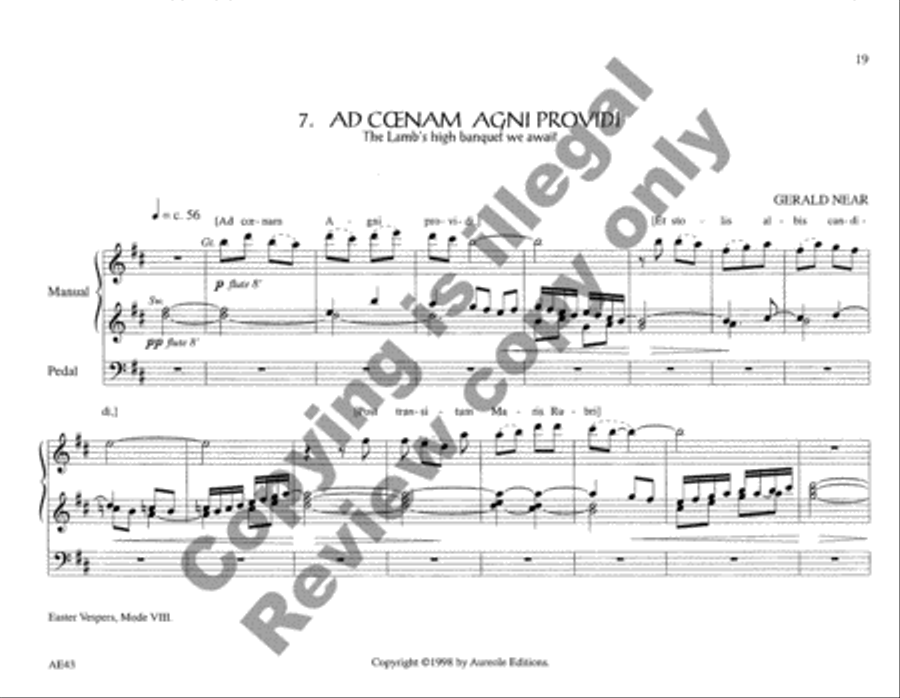 Chantworks, Set II Lent, Passiontide, Easter Organ scores gallery preview page 20