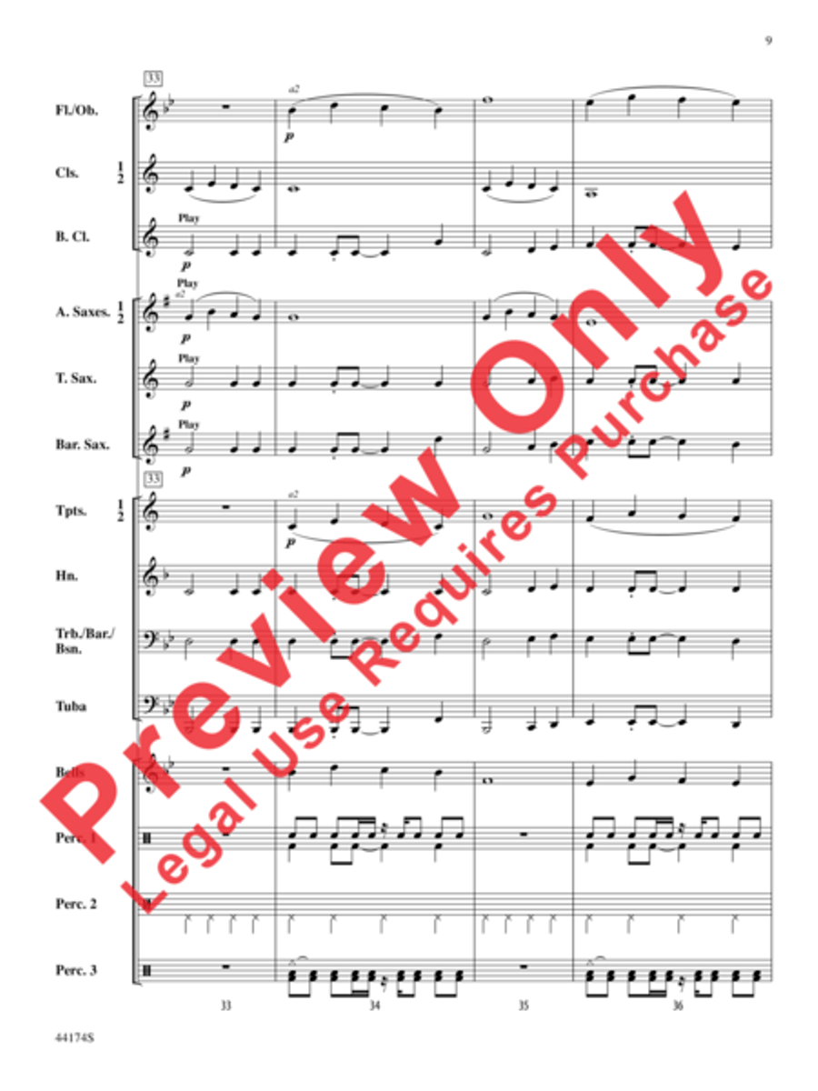 Rockin' Through the Snow Rockin' Through the Snow Concert Band scores gallery preview page 10