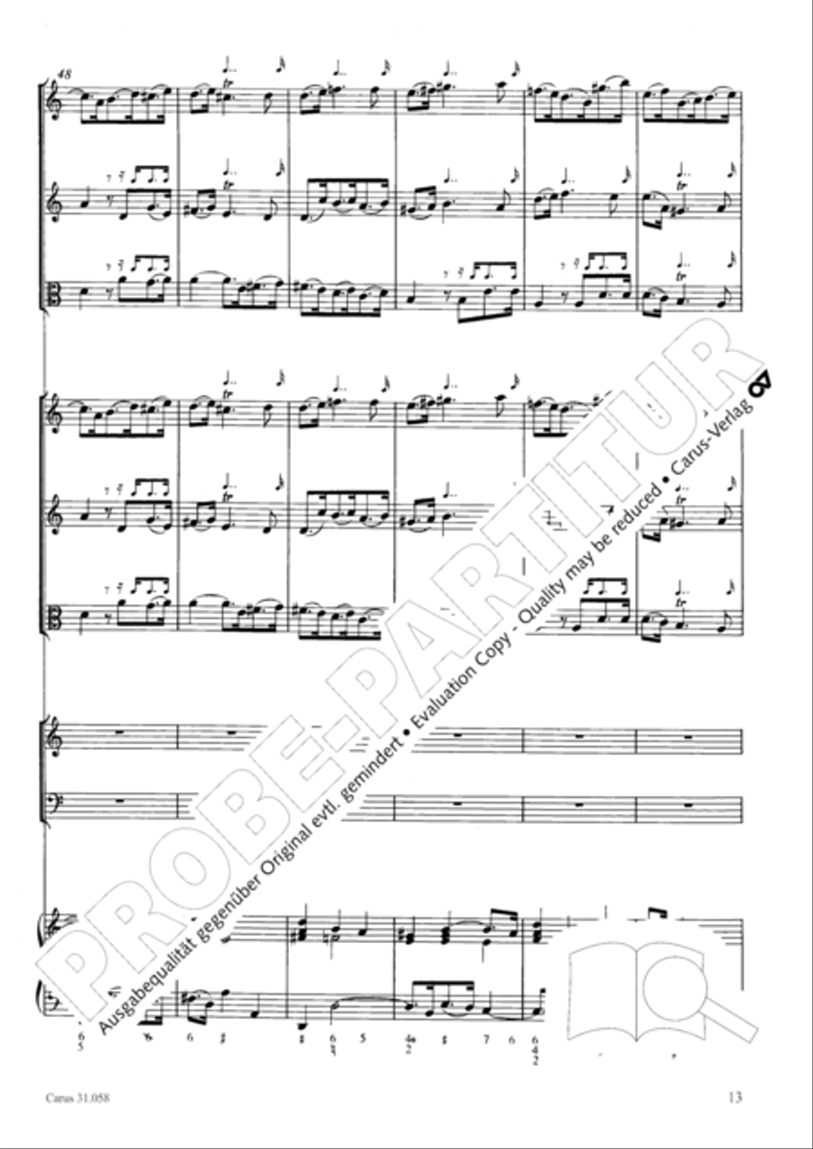 O God, what glut of care and pain (Ach Gott, wie manches Herzeleid) Orchestra scores gallery preview page 14