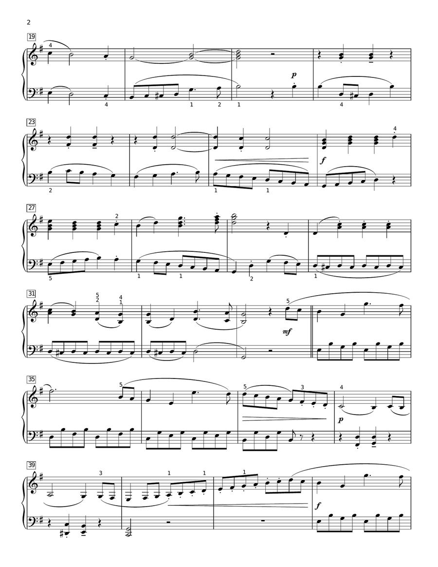 The Yellow Rose Of Texas [Classical version] (arr. Phillip Keveren) Piano Solo scores gallery preview page 2