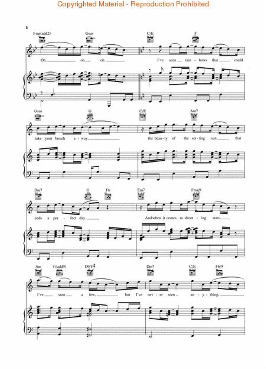 Beautiful Piano, Vocal, Guitar scores gallery preview page 3