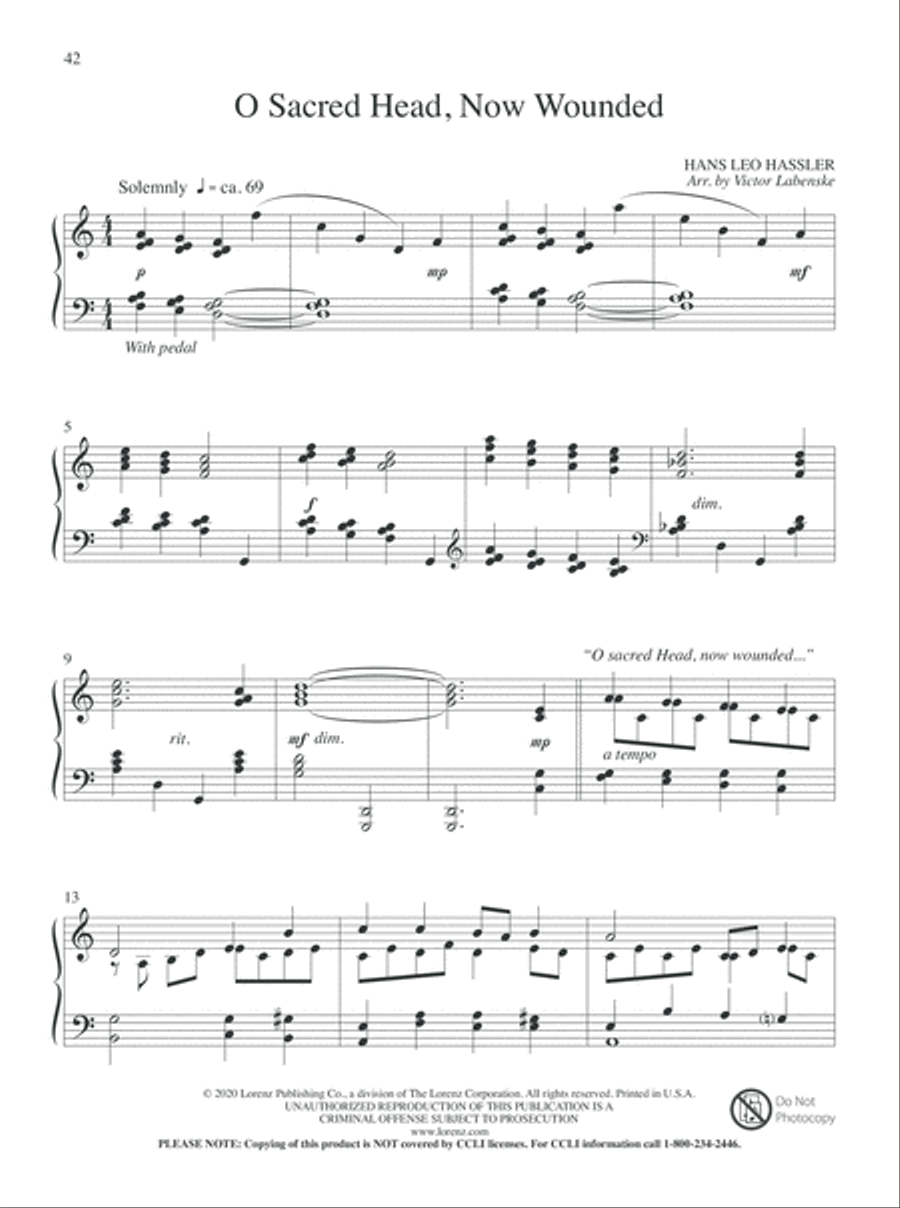 Lord, Abide with Me Piano Solo scores gallery preview page 11