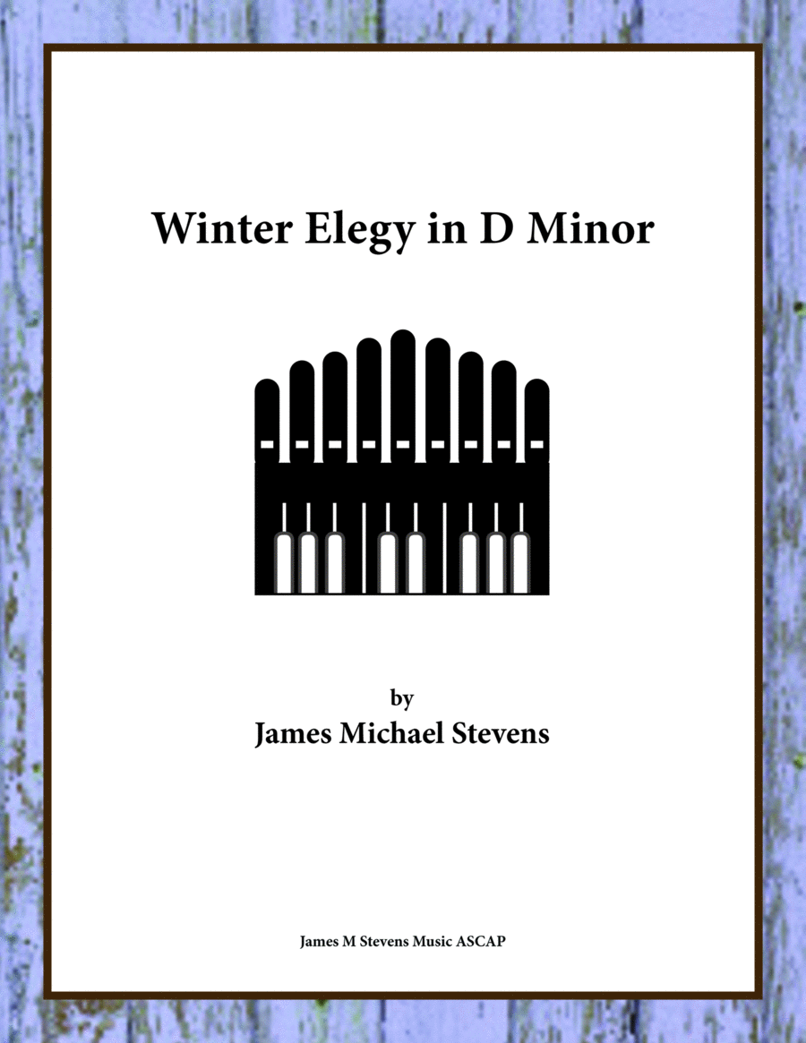 Winter Elegy in D Minor - Organ Solo Organ Solo scores gallery preview page 1