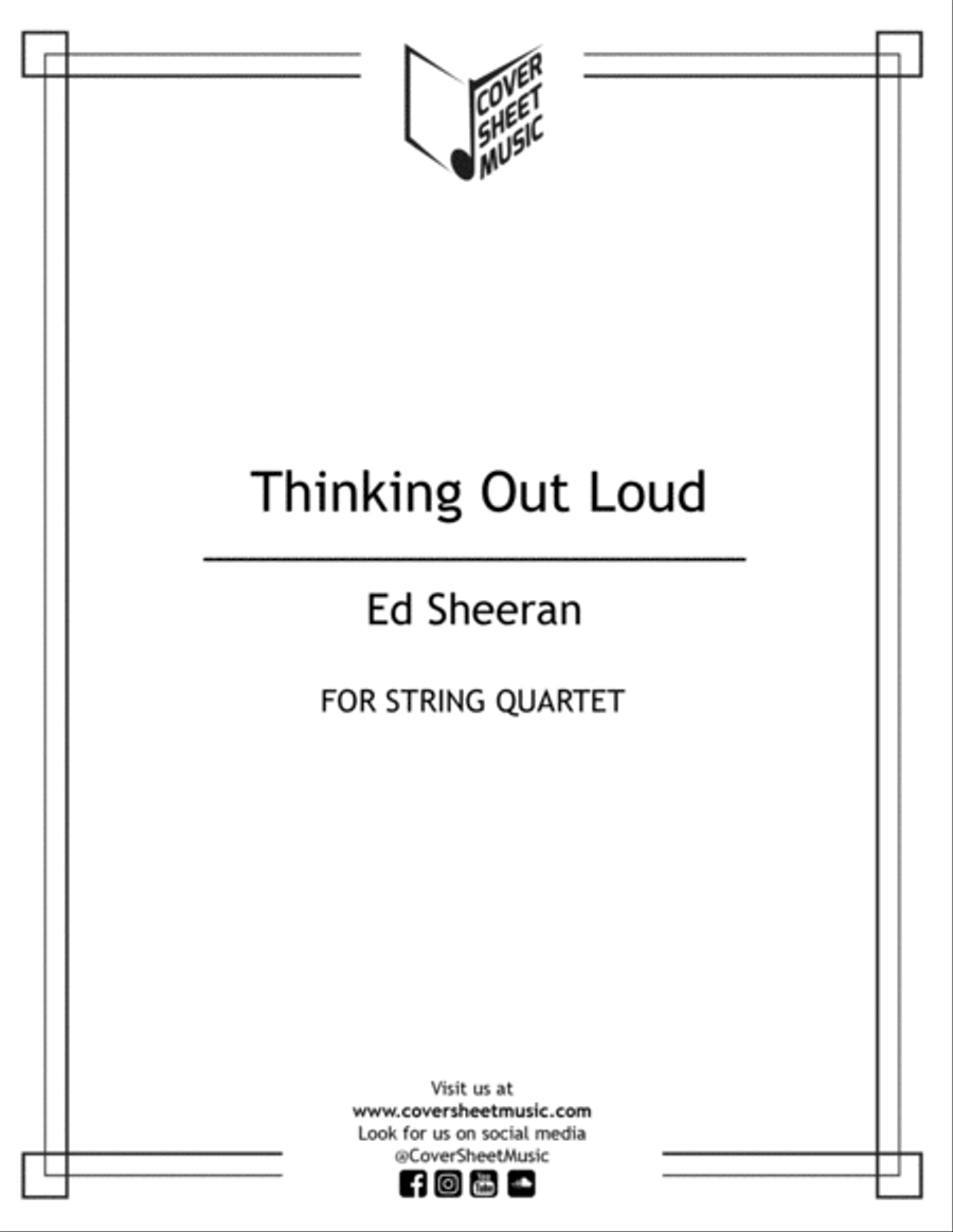 Thinking Out Loud String Quartet scores gallery preview page 1