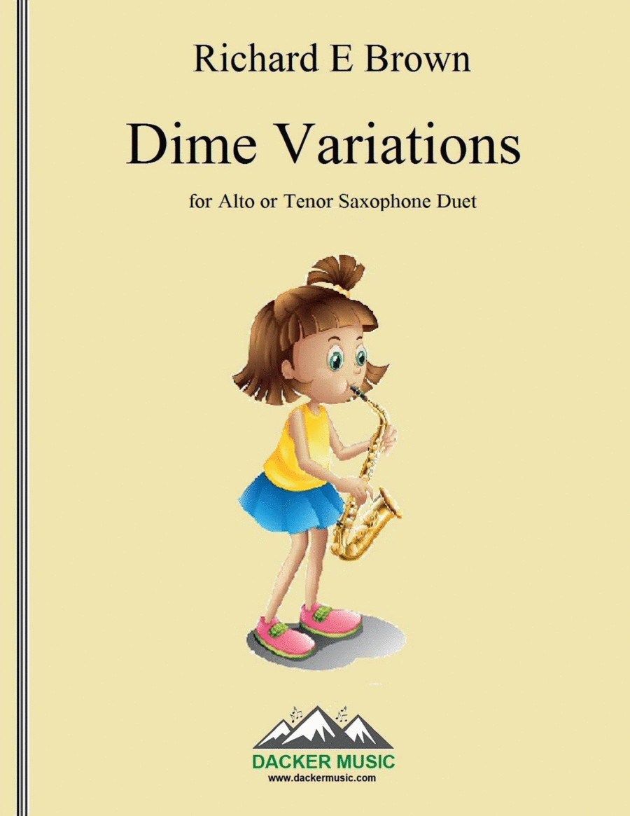 Dime Variations - Saxophone Duet Woodwind Duet scores gallery preview page 1