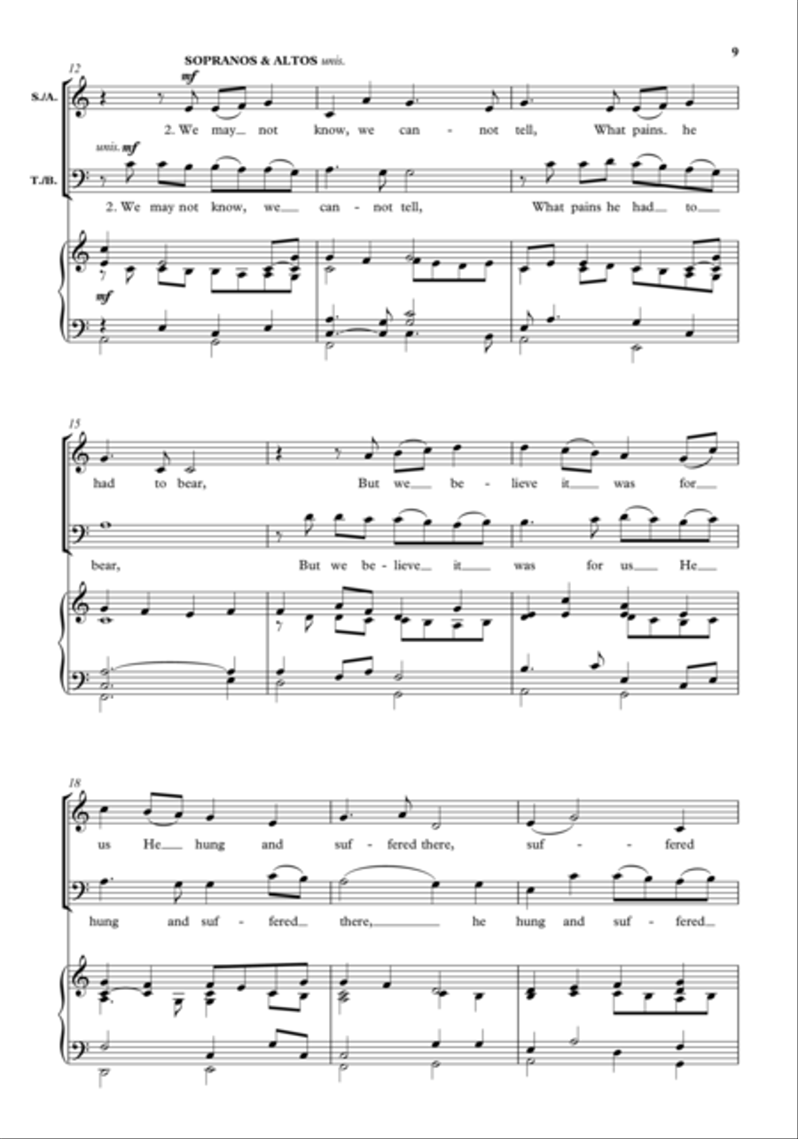 Five Passion Hymns Five Passion Hymns 4-Part scores gallery preview page 5