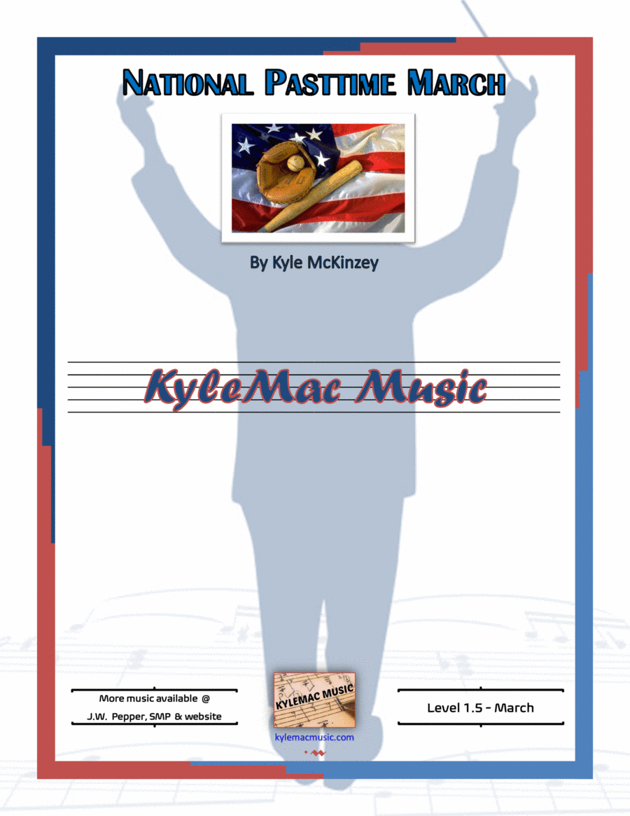 NATIONAL PASTIME MARCH - Concert March Concert Band scores gallery preview page 1
