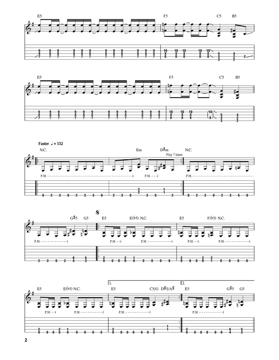 Seasons In The Abyss Seasons In The Abyss Electric Guitar scores gallery preview page 2