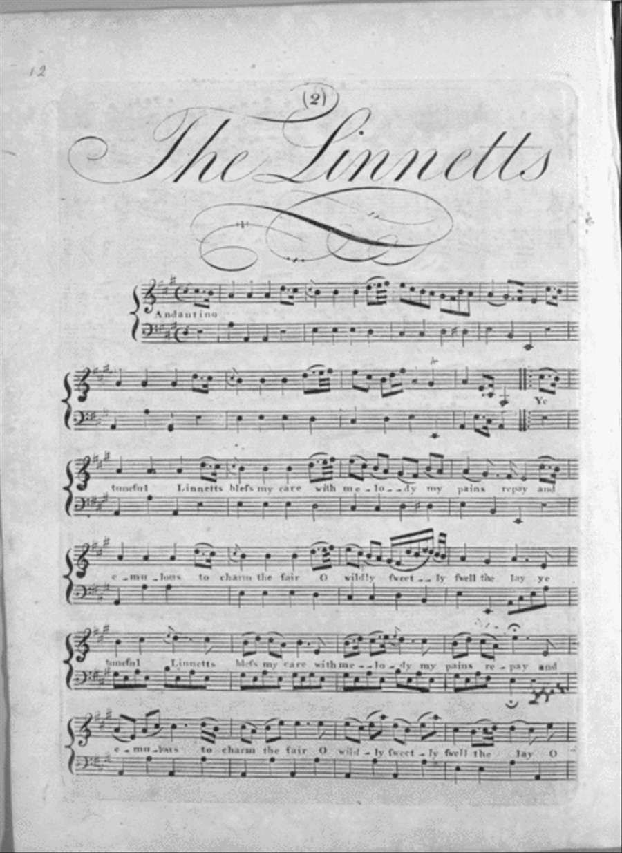 The Aviary. A Collection of Three Elegant Sonnets - (1) The Linnetts Voice scores gallery preview page 2