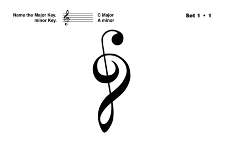 Essentials of Music Theory: Key Signature Flash Cards Key & Note References scores gallery preview page 4