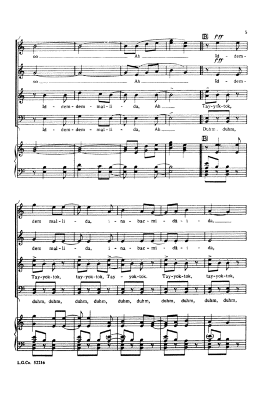 Iddem-dem Mallida Iddem-dem Mallida Choir scores gallery preview page 3