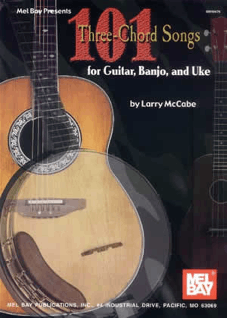 101 Three-Chord Songs for Guitar, Banjo, and Uke Flatpicking Guitar scores gallery preview page 1