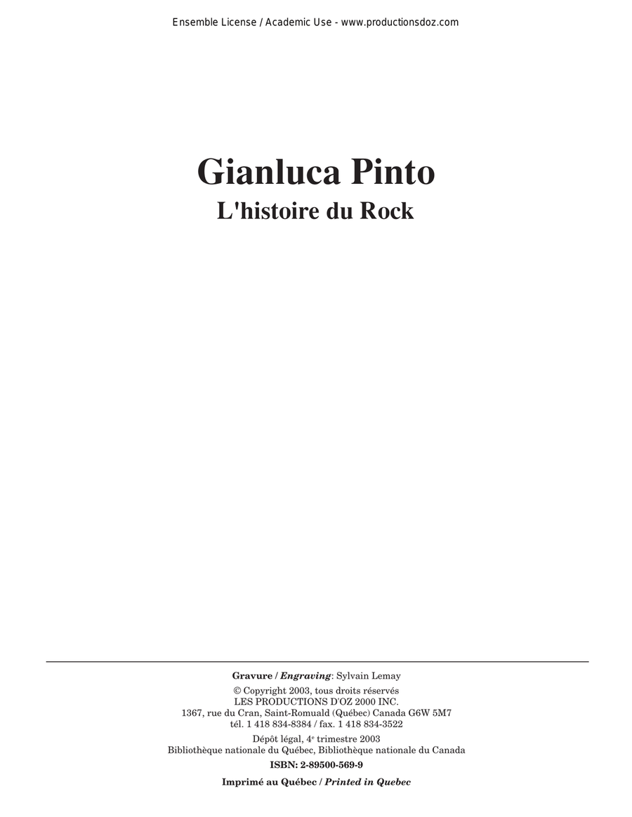 L'histoire du Rock (2 cahiers)