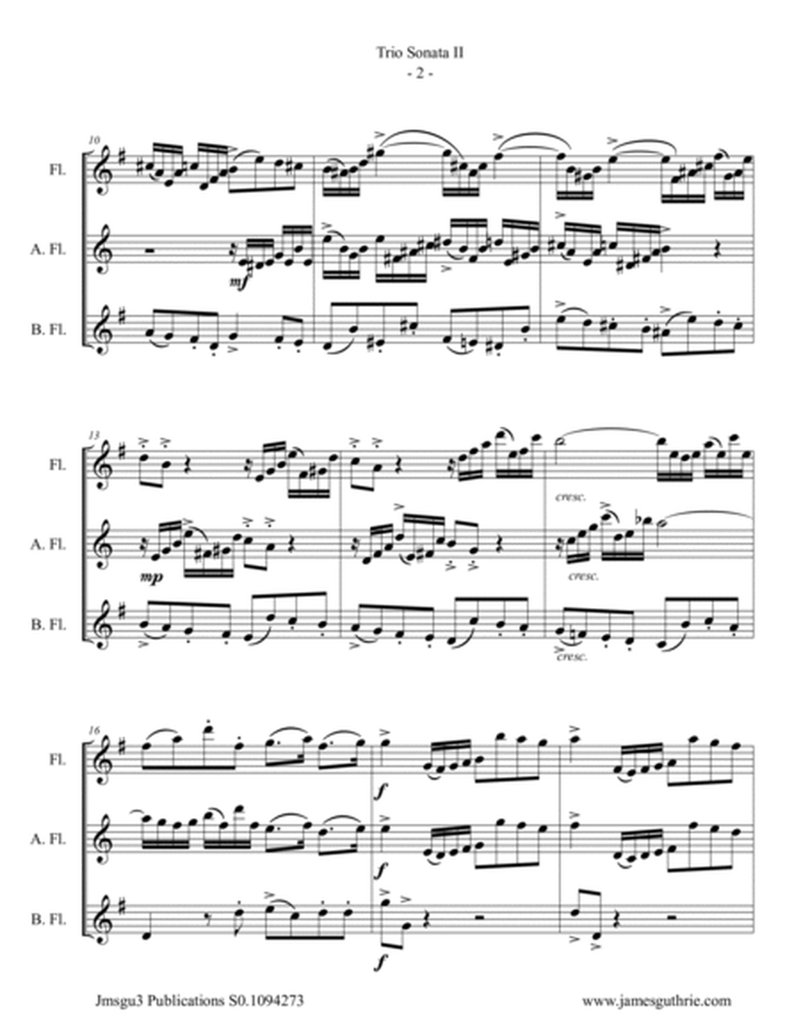 BACH: Trio Sonata No. 2 BWV 526 for Flute Trio image number null