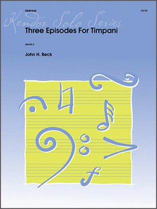 Book cover for Three Episodes For Timpani