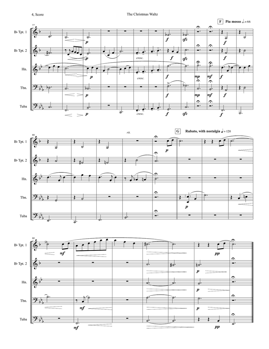 The Christmas Waltz School and Community scores gallery preview page 4