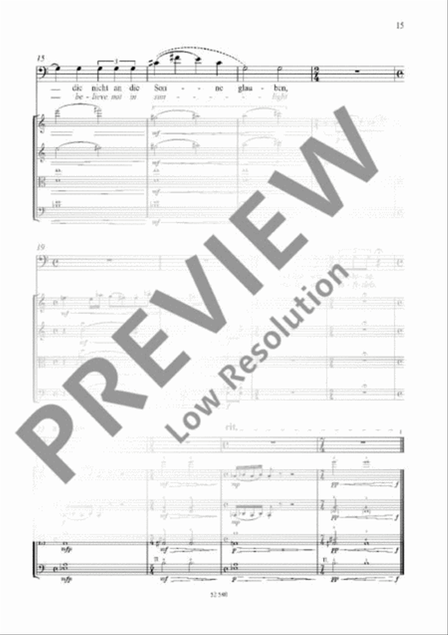 Eight Fragments from Letters of Vincent van Gogh String Quartet scores gallery preview page 14