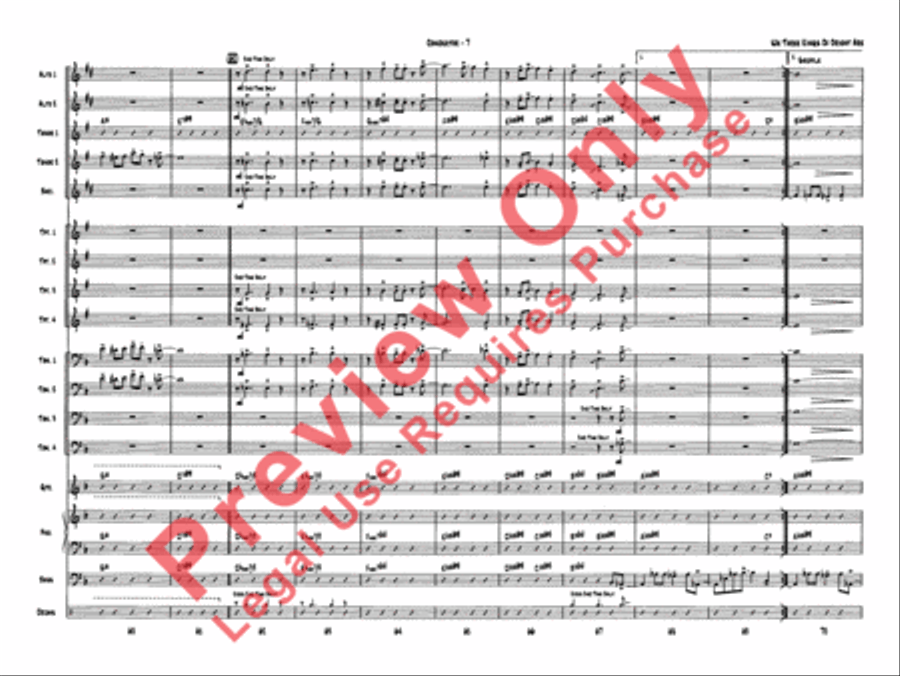We Three Kings of Orient Are Jazz Ensemble scores gallery preview page 9