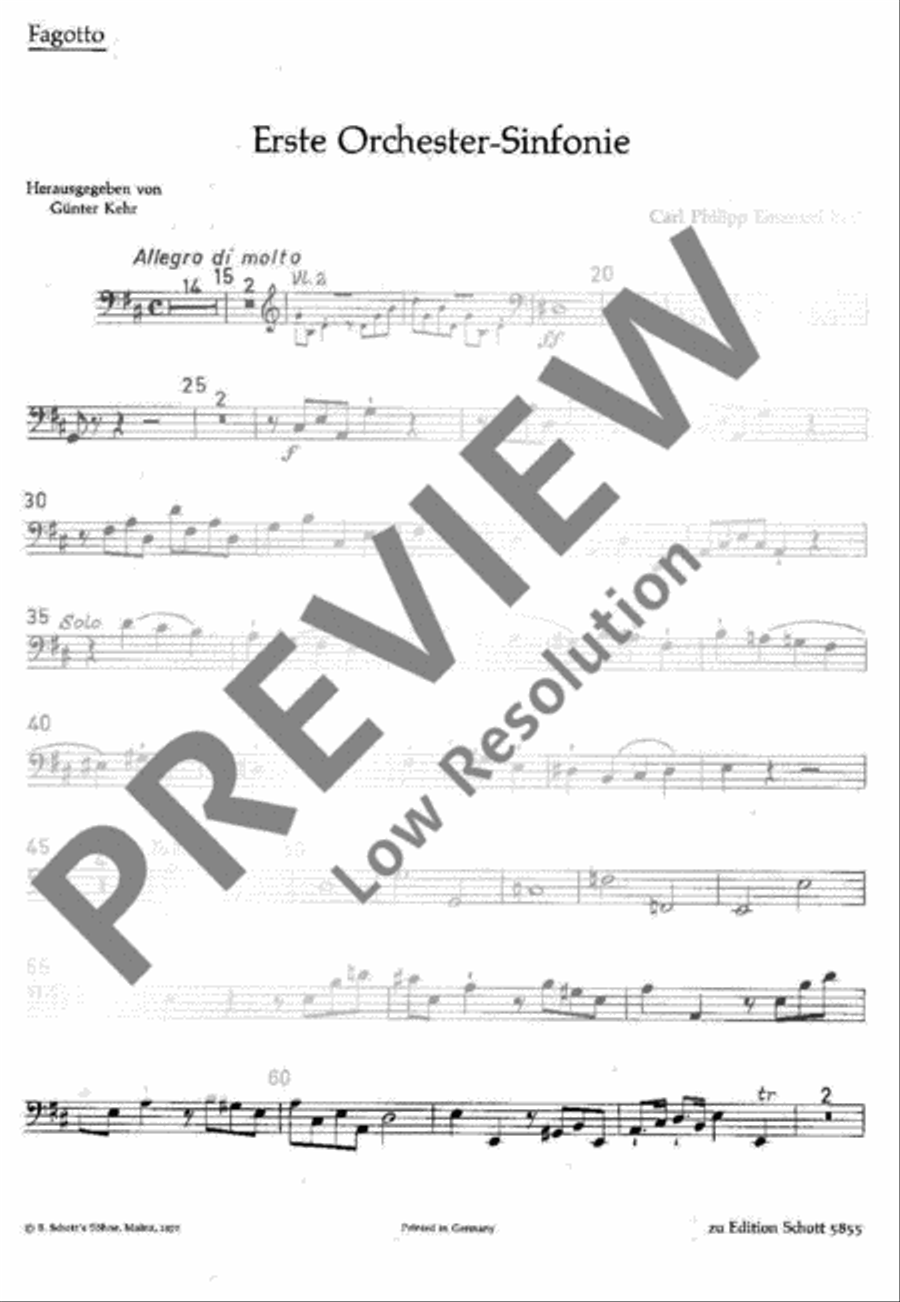 Symphony No. 1 Flute scores gallery preview page 18