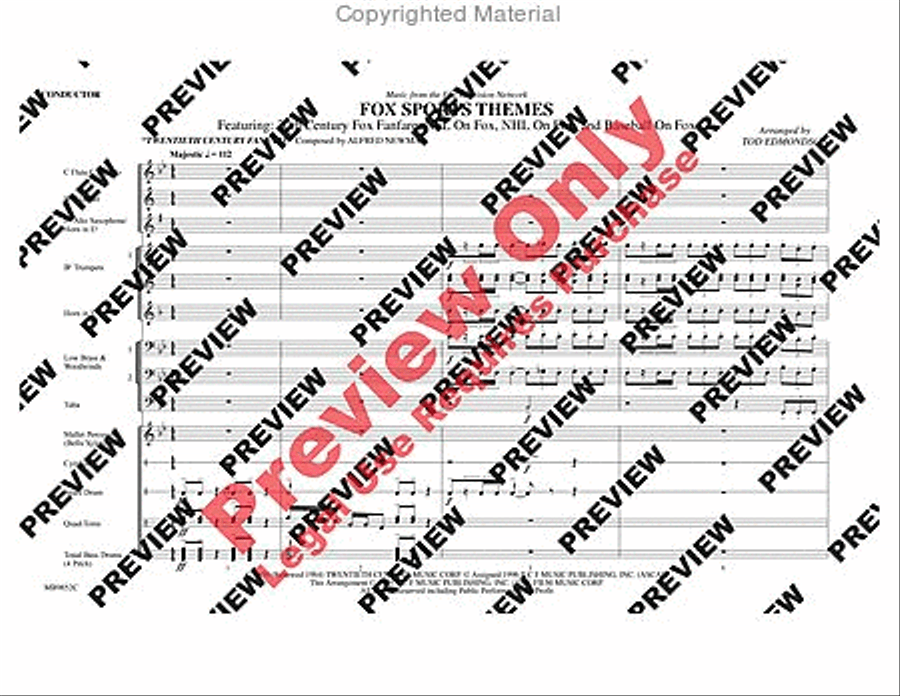 Fox Sports Themes Marching Band scores gallery preview page 2