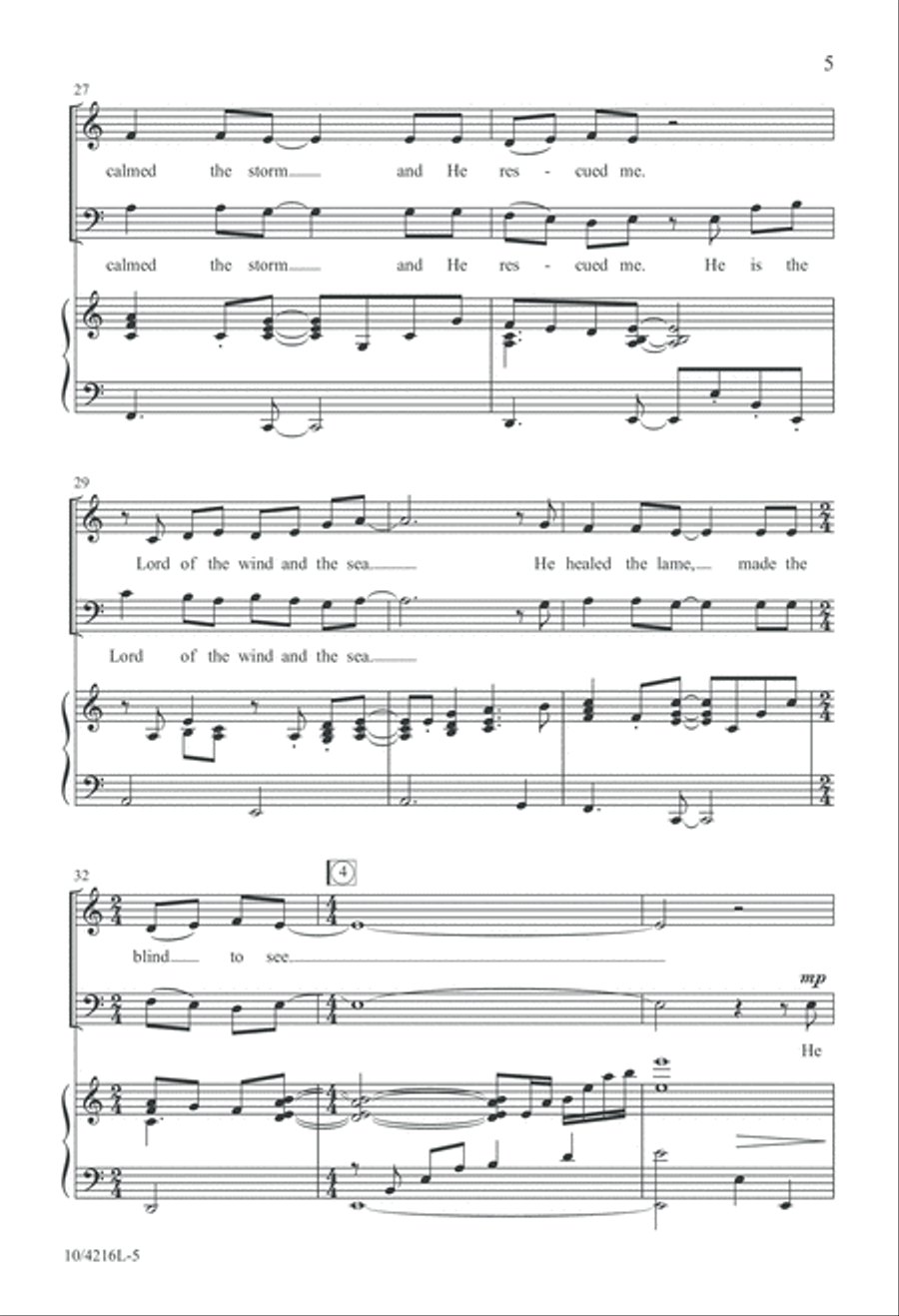 Lord of the Wind and the Sea 3-Part scores gallery preview page 5